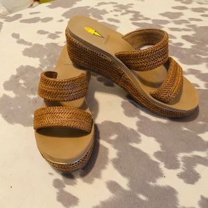 Volatile Tan Sandals - Size 8